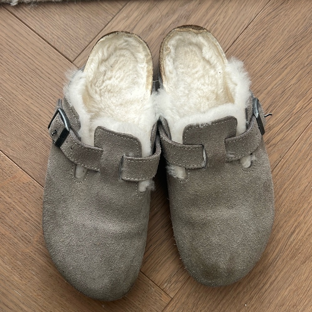Birkenstock Boston Genuine Shearling Lined Clog